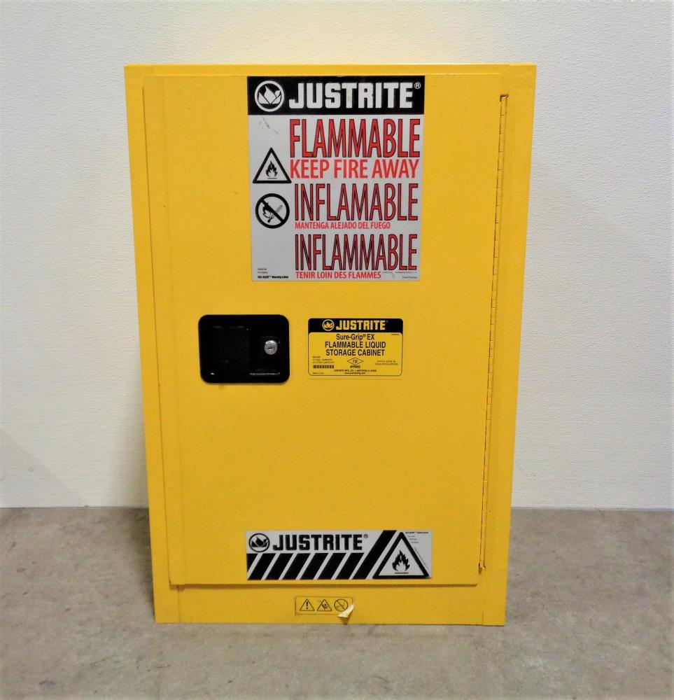 Justrite Sure-Grip EX Flammable Liquid Storage Cabinet #891200, 12-Gal. Capacity